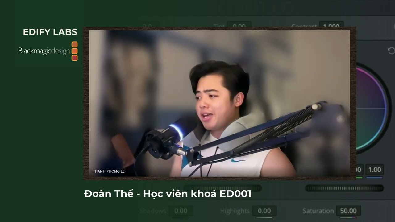 Thumbnail Review chân thực khóa học DaVinci Resolve 20